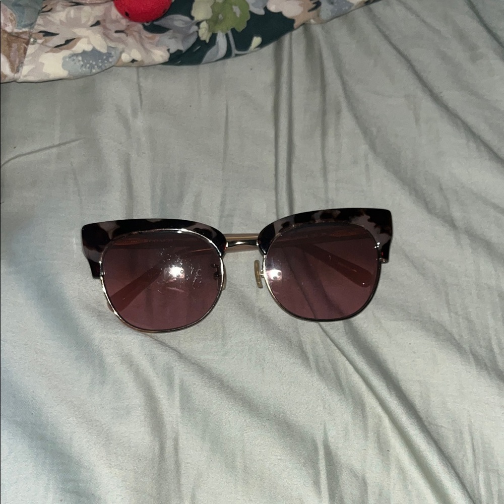 Coach Leopard Print Sunglasses with Dark Lenses